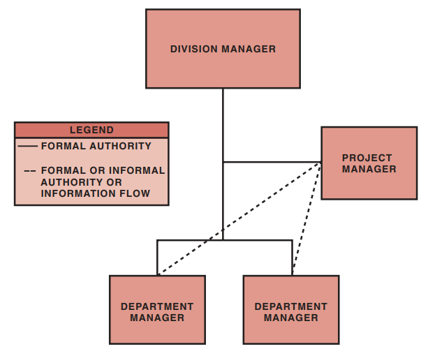 FIGURE 3–4. Line–staff organization (Project Coordinator).